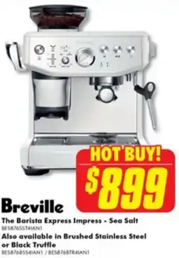 The Good Guys Breville the barista express impress - sea salt offer