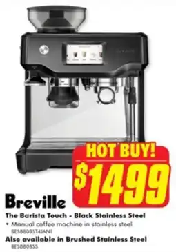 The Good Guys Breville the barista touch - black stainless steel offer