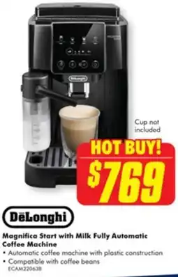 The Good Guys Delonghi magnifica start with milk fully automatic coffee machine offer
