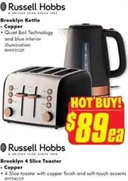 The Good Guys Russell hobbs brooklyn kettle - copper offer