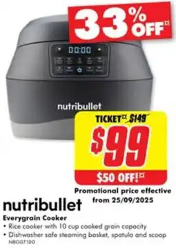 The Good Guys Nutribullet everygrain cooker offer