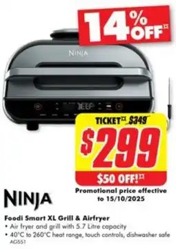 The Good Guys Ninja foodi smart xl grill & airfryer offer