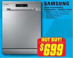 The Good Guys Samsung freestanding dishwasher - stainless steel offer