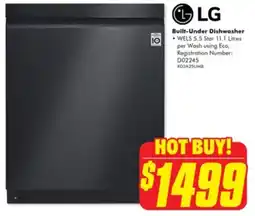 The Good Guys Lg built-under dishwasher offer