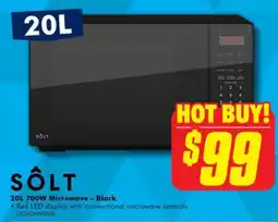 The Good Guys Solt 700w microwave - black offer