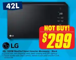 The Good Guys Lg 1200w neochef smart inverter microwave - black offer