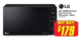 The Good Guys LG 1000W NeoChef Smart Inverter Microwave - Black offer