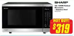 The Good Guys Sharp 1200w flatbed microwave offer