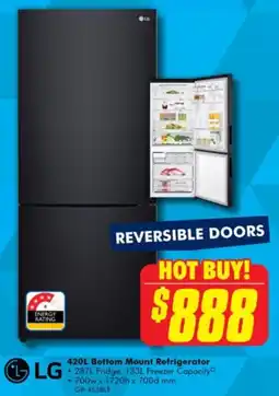 The Good Guys Lg bottom mount refrigerator offer