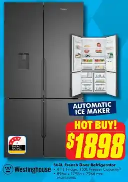 The Good Guys Westinghouse french door refrigerator offer