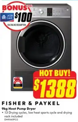 The Good Guys Fisher & paykel heat pump dryer offer