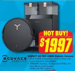 The Good Guys Ecovacs robotics deebot x8 pro omni robotic vacuum offer