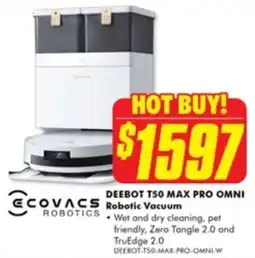 The Good Guys Ecovacs robotics deebot t50 max pro omni robotic vacuum offer