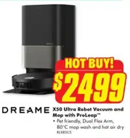 The Good Guys Dreame x50 ultra robot vacuum and mop with proleap™ offer