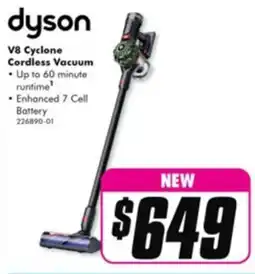 The Good Guys Dyson v8 cyclone cordless vacuum offer