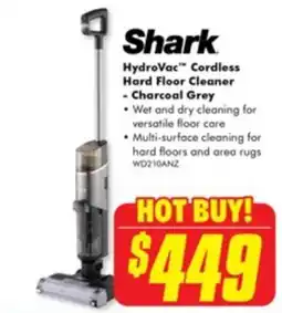 The Good Guys Shark hydrovac™ cordless hard floor cleaner - charcoal grey offer