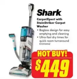 The Good Guys Shark carpetxpert with stainstriker carpet washer offer
