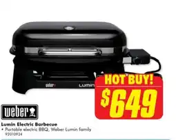 The Good Guys Weber lumin electric barbecue offer