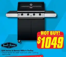 The Good Guys Beef eater 1200 series 4 burner bbq & trolley offer