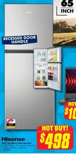 The Good Guys Hisense top mount refrigerator offer