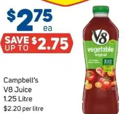 Foodland Campbell's v8 juice offer