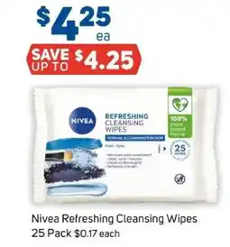 Foodland Nivea refreshing cleansing wipes offer