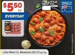 Foodland Little meat co. meatballs offer