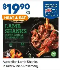 Foodland Australian lamb shanks in red wine & rosemary offer