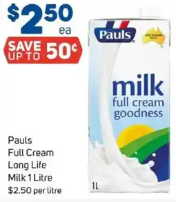 Foodland Pauls full cream long life milk offer