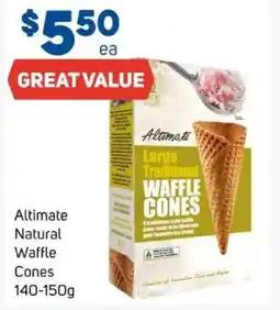 Foodland Altimate natural waffle cones offer