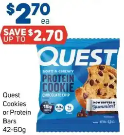 Foodland Quest cookies or protein bars offer