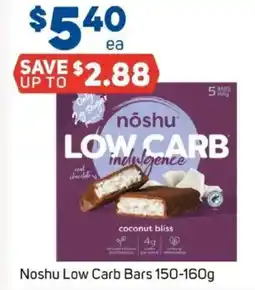Foodland Noshu low carb bars offer