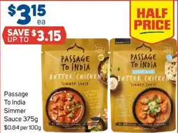 Foodland Passage to india simmer sauce offer