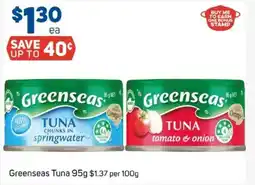 Foodland Greenseas tuna offer