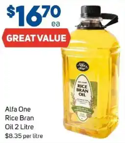Foodland Alfa one rice bran oil offer