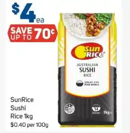 Foodland Sunrice sushi rice offer