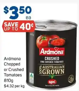 Foodland Ardmona chopped or crushed tomatoes offer