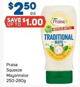 Foodland Praise squeeze mayonnaise offer