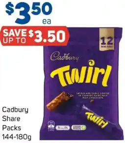 Foodland Cadbury Share Packs offer