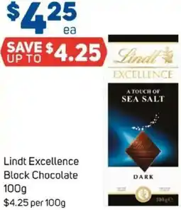 Foodland Lindt Excellence Block Chocolate offer