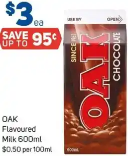 Foodland OAK Flavoured Milk offer