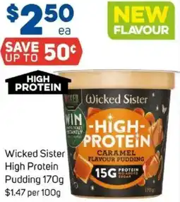 Foodland Wicked Sister High Protein Pudding offer