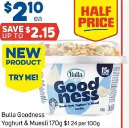 Foodland Bulla Goodness Yoghurt & Muesli offer