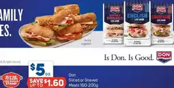 Foodland Don Sliced or Shaved Meats offer
