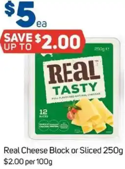 Foodland Real Cheese Block or Sliced offer