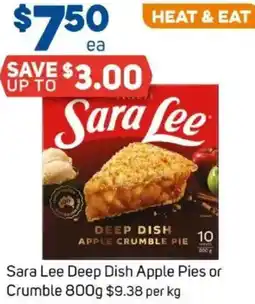 Foodland Sara Lee Deep Dish Apple Pies or Crumble offer