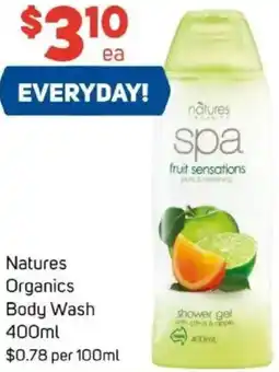 Foodland Natures Organics Body Wash offer