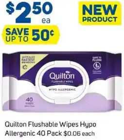 Foodland Quilton Flushable Wipes Hypo Allergenic offer