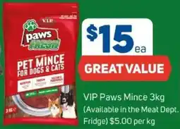 Foodland VIP Paws Mince offer