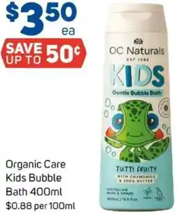 Foodland Organic Care Kids Bubble Bath offer